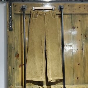 EDEN IN LOVE HONOLULU HAWAII STRETCH CORDUROY PANTS WIDE LEG TROUSERS SIZE SMALL
